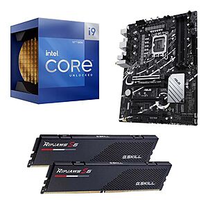 Intel Core i9-12900K + ASUS Z790-V Prime WiFi DDR5 Mobo + G.Skill 32GB DDR5-6000 CL32 Ram, Microcenter In-store Pickup $399.99