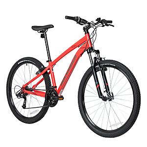 Decathlon Rockrider ST100, 21 Speed Mountain Bike, 27.5", Unisex, Red, Medium - $98