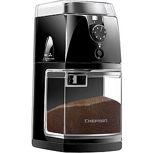 Chefman Coffee Grinder Electric Burr Mill for $22.99