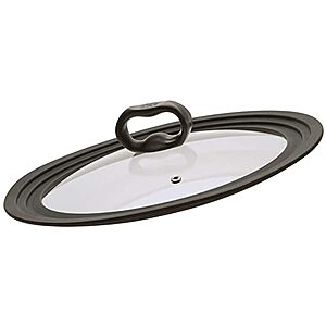 Ecolution Dishwasher Safe Tempered Glass Vented Universal Replacement Lid: Fits 9.5"-12" Cookware for $9.99