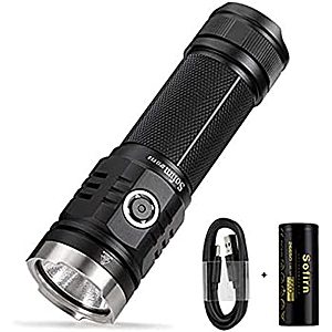 Sofirn SP33 V3 Rechargeable Led Flashlight, 3500lumen, battery included 25% off at Amazon $36.74