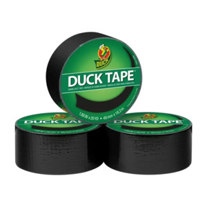 3-Pack 1.88" x 20 yd. Duck Brand Black Colored Duct Tape $6.58 + Free Shipping w/ Walmart+ or Orders $35+