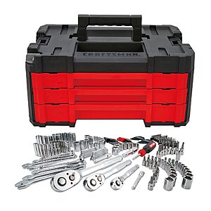 230-Piece Craftsman Mechanic Tool Set: 3 Drawer Case, Sockets, Wrenches, Hex Keys $99 + Free Shipping
