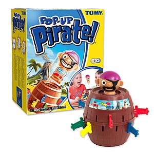 TOMY Pop Up Pirate Board Game - Swashbuckling Kids Games for Family Game Night - Board Games for Kids Ages 4 and Up (also available from Amazon) $7.49