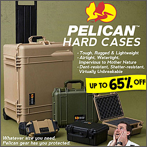 Flash Sale: Up to 65% off NEW Pelican hard cases!