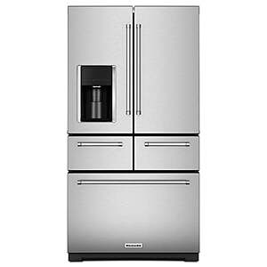 KitchenAid 25.8-cu ft 5-Door French Door Refrigerator with Ice Maker (Stainless Steel) $1099 & More @ Lowes.com