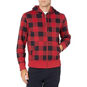 Amazon Essentials Men's Full-Zip Hooded Fleece Sweatshirt (various) from $7.60
