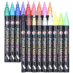Smart Color Art 18 Colors Acrylic Paint Markers $5.59 + Free shipping w/ Prime or Orders $25+
