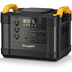 1120Wh BougeRV Fort 1000 LiFePO4 Portable Power Station $600 & More + Free Shipping