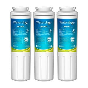 Prime Members: 3-Pack Waterdrop Refrigerator Water Filters: EDR4RXD1 / UKF8001 $21.30 & More / S&S + Free S&H