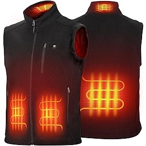 Kemimoto Men's or Women's Heated Winter Fleece Vest $35.70 & More + Free S&H