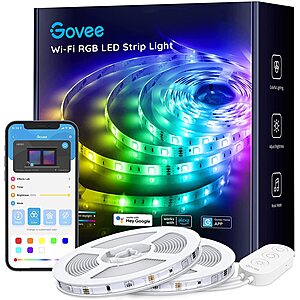 32.8ft Govee RGB WiFi LED Strip Lights, Compatible with Alexa & Google Assistant $16 + Free Shipping