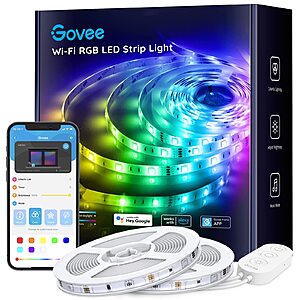 32.8ft Govee Smart WiFi RGB LED Strip Lights (Alexa & Google Assistant Compatible) $16 + Free Shipping