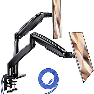 Ergear Dual Gas Spring Monitor Arm (for 13-35" Monitors, up to 26.4-lbs) $63 + Free Shipping