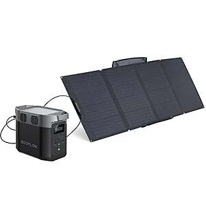 Ecoflow 1800W DELTA 2 Solar Generator Portable Power Station + 400W Solar Panel $1035.06 + Free Shipping