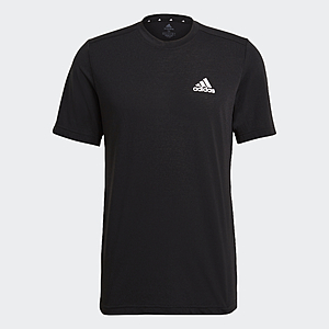 adidas Men's Areoready Designed To Move Sport Stretch Tee (Black/White) $7.20 + Free Shipping