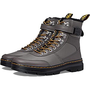 Dr. Martens Women's or Men's Combs Tech Faux Fur-Lined Boots (Gunmetal Grove/ Coated Canvas) $54 + Free Shipping