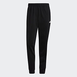 adidas Men's Essentials Warm-Up Tapered 3-Stripes Track Pants (Black/White, Size XS-3XL) $12.50 + Free Shipping