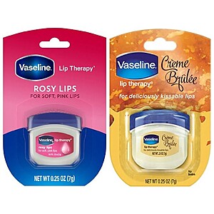 0.25-Oz Vaseline Lip Therapy Lip Balm (Various) 2 for $1.03 ($0.52 Each) + Free Walgreens Store Pickup $10+