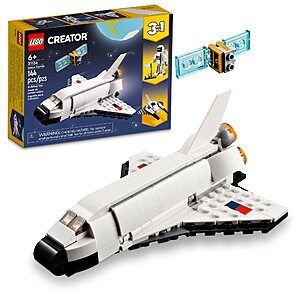 144-Piece Lego Creator 3-In-1 Space Shuttle/Astronaut/Spaceship Building Toy Set $7 + Free Shipping w/ Prime or on $35+