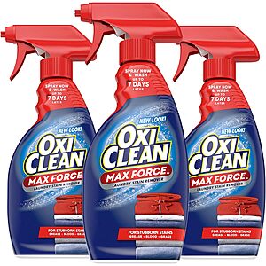3-Count 12-Oz OxiClean Max Force Laundry Stain Remover Spray $9.10 w/ S&S + Free Shipping w/ Prime or $35+