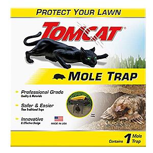 Tomcat Professional Grade Lawn Mole Trap (Brown) $9.50 w/ Subscribe & Save