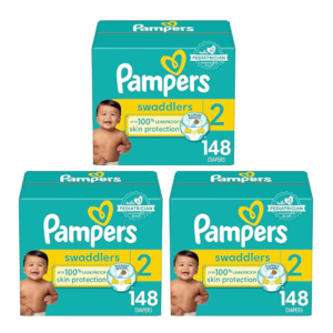 148-Count Pampers Swaddlers Baby Diapers (Size 2) 3 for $113.83 + $30 Amazon Promotional Credit w/ S&S + Free Shipping