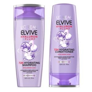 12.6-oz L'Oreal Paris Elvive Hyaluron Plump 72H Hydrating Conditioner or Shampoo 2 for $3.25 + Free Store Pickup on $10+