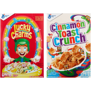 Select 10.5-Oz-12-Oz General Mills Cereals: Cinnamon Toast Crunch, Lucky Charms, Reese's Puffs & More 2 for $3 + Free Store Pickup at CVS