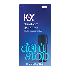 Intimate Wellness Products: K-Y Duration Delay Spray (100 Sprays) $28