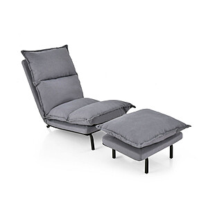Costway Modern Armless Reclining Accent Chair with Ottoman $99 + Free Shipping