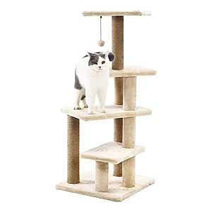 Amazon Basics Multi-Platform Cat Condo Tree Tower w/ Scratching Post $35 + Free Shipping