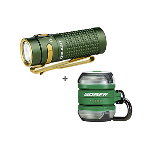 Olight Black Friday Sale: Baton 4 Rechargeable LED Flashlight + Gober Clip-On Beacon Light (Green) $50.21 & More + Free Shipping