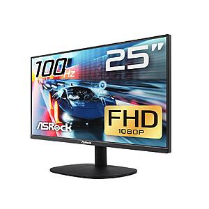 24.5" ASRock CL25FF 1080p 100Hz 1ms FreeSync IPS Gaming Monitor $71 after $20 Rebate