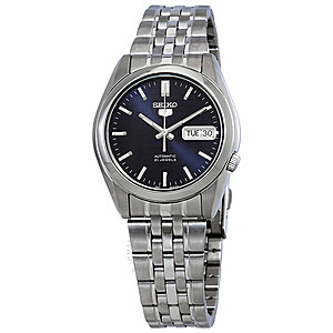 Seiko 5 Automatic Blue Dial Men's Watch w/ Stainless Steel Bracelet $90 + $6 S/H