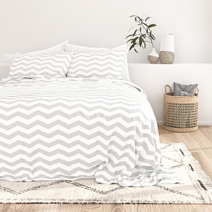 Deep Pocket 4-Piece Patterned Sheet Sets; ALL SIZES $25 Twin, Full, Queen, King, Cal King; Colors, Florals, Stripes, & Geometrics with code SLICK25 & FS + Returns