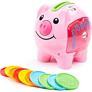 Fisher-Price Laugh & Learn Smart Stages Piggy Bank Interactive Baby Toy $11.99 + Free Shipping w/ Prime or on $35+
