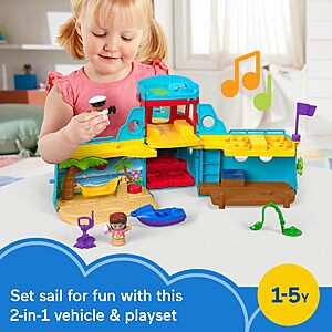 Select Prime Members: Fisher-Price Little People Travel Together Musical Ship Playset w/ 2 Figures & Accessories $21.58 + Free Shipping w/ Prime or on $35+