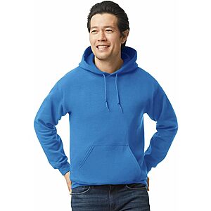 Gildan Men's or Women's Heavy Blend Fleece Hooded Sweatshirt (various) $10.90