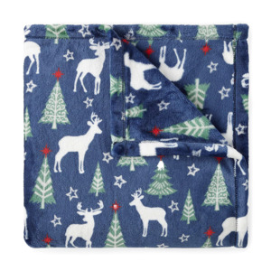 50"x60" North Pole Trading Co. Throw: Holiday Velvet Plush $5.60, Faux Mink to Sherpa Reversible $11.90 + Free Store Pick Up at JCPenney or Free S/H on $49+