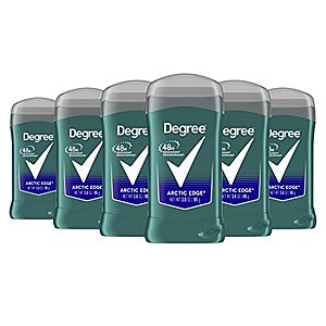 Degree Men Original Deodorant 48-Hour Odor Protection Arctic Edge Deodorant For Men 3 oz, Pack of 6 $9.88