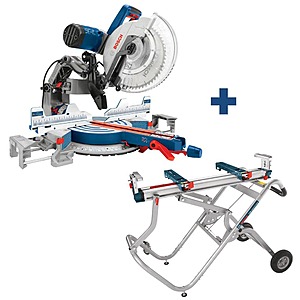 Bosch GCM12SD miter saw with T4B Gravity Rise Stand $599