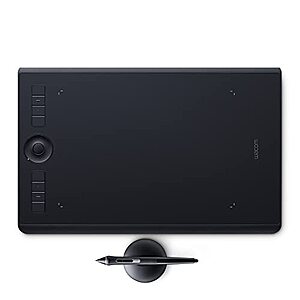 Wacom Intuos Pro Medium Bluetooth Graphics Drawing Tablet, 8 Customizable ExpressKeys, 8192 Pressure Sensitive Pro Pen 2 Included, Compatible with Mac OS and Windows $239.95