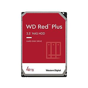 4TB WD Red Plus NAS 5400 RPM 3.5" Internal Hard Drive $79.99