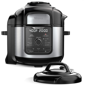 Amazon.com: Ninja FD401 Foodi 8-Quart 9-in-1 Deluxe XL Pressure Cooker, Broil, Dehydrate, Slow Cook, Air Fryer, and More, with a Stainless Finish: Kitchen & Dining