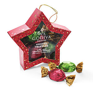 10-Pc Chocolate Truffle Star Ornament $4.80 & More + Free Shipping on $40+