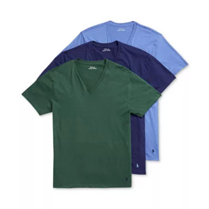 3-Pack Polo Ralph Lauren Men's V-Neck Classic Undershirts (Various Colors, Sizes S, M, XL) 3 for $44.65 ($4.95 per shirt) + Free Shipping