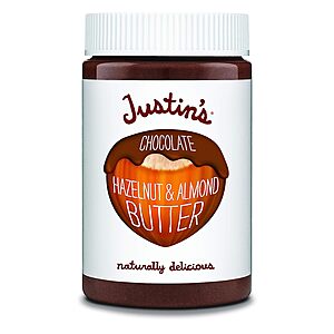 16-Oz Justin's Chocolate Hazelnut & Almond Butter $6.15 w/ S&S + Free Shipping w/ Prime or on $25+