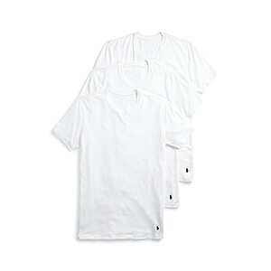 3-Pack Polo Ralph Lauren 4D-Flex Lux Cotton Blend Crewneck Undershirts (White) $24.75 + Free Store Pickup