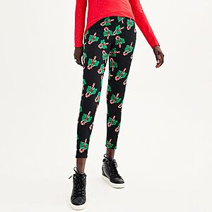 Celebrate Together Women's Holiday Leggings (Various) $6.40 + Free Store Pickup at Kohl's or Free Shipping on $49+